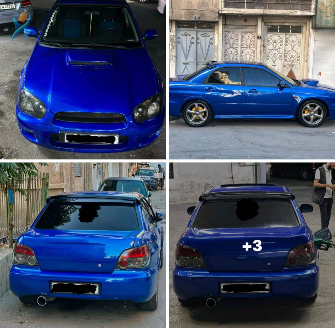سيارة سوبارو WRX STI 2003 زرقاء مميزة