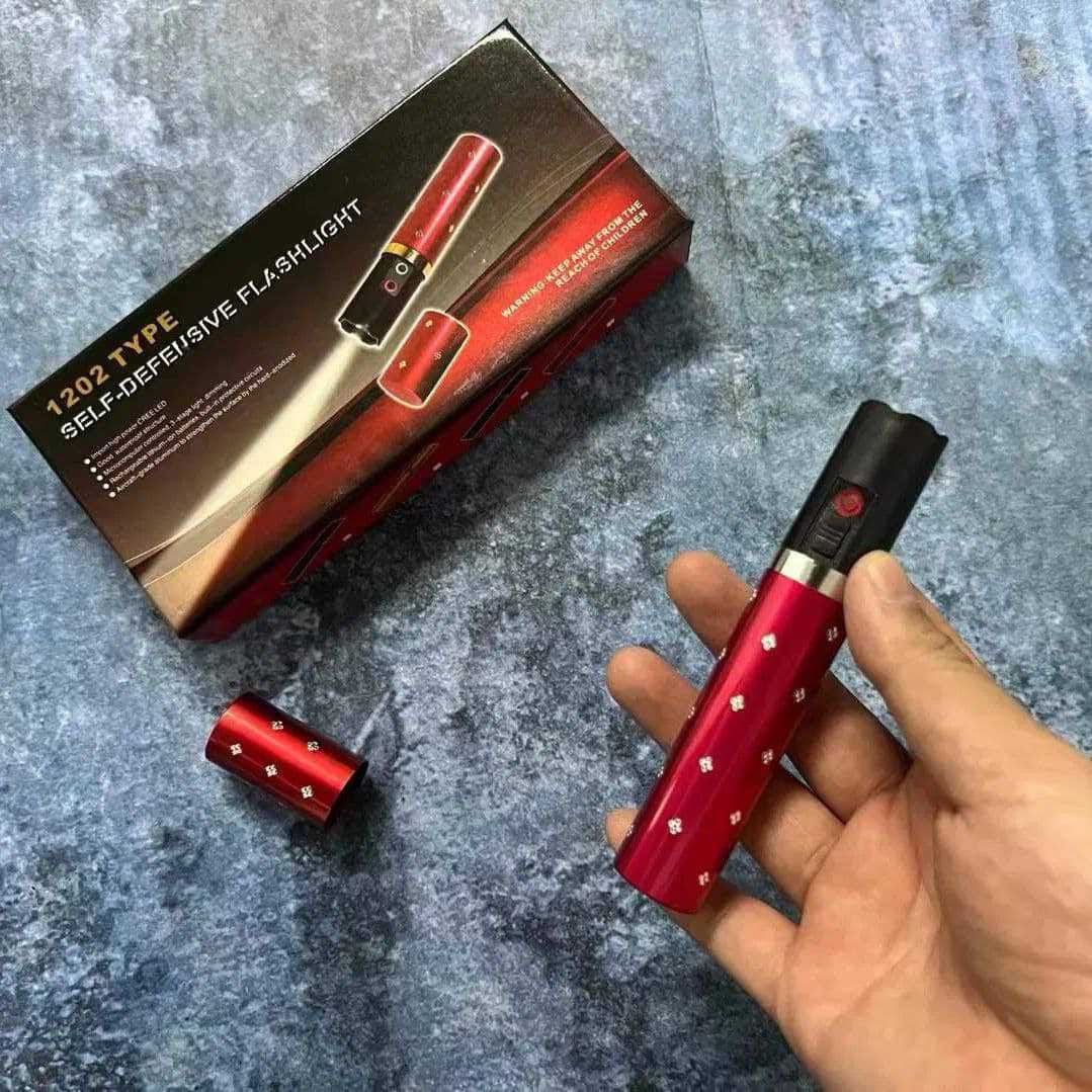 عصا كهرباء صاعق على شكل قلم حمرا - 3